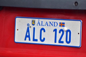 Autokennzeichen auf den Ålandinseln