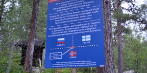 Hinweis auf Russische Grenze