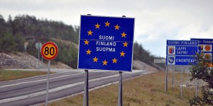 Grenze zwischen Finnland und Norwegen