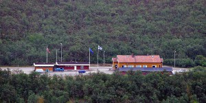 Grenzstation zwischen Finnland und Norwegen