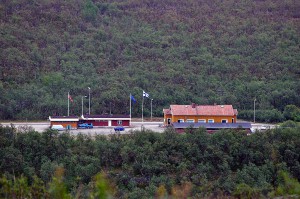 Grenzstation zwischen Finnland und Norwegen