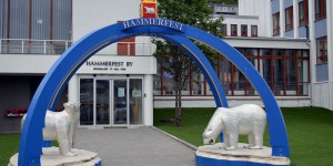 Eisbären vor dem Rathaus