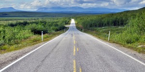 Straße in der Polarregion