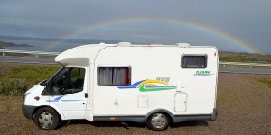 Wohnmobil unterm Regenbogen