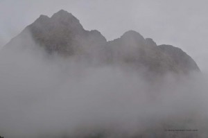 Berge im Nebel