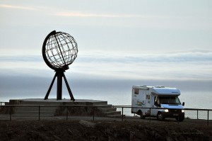Wohnmobil am Nordkap