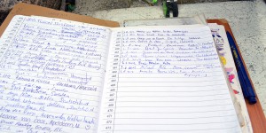 Gästebuch am nördlichsten Punkt Europas