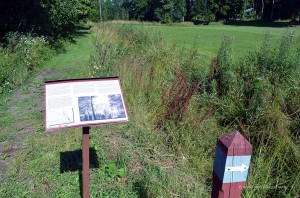 Infotafel am Wegesrand