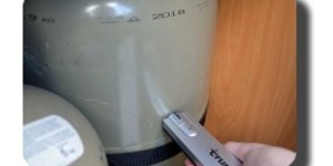 Einfach an die Gasflasche halten