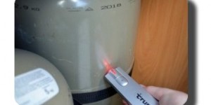 Einfach an die Gasflasche halten