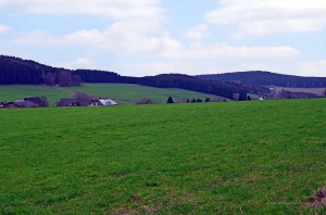 Ausblick über die Landschaft bei Faulebutter