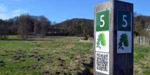 Wanderweg mit QR-Code