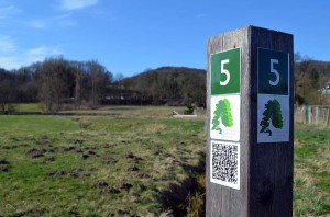 Wanderweg mit QR-Code