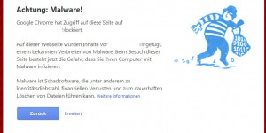 Warnhinweis bei Chrome