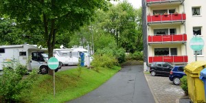 Stellplatz im Wohnviertel