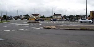 Der Kreisverkehr in Swindon