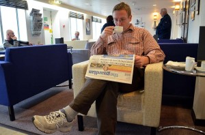 Bequem in der VIP-Lounge
