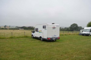 Wohnmobil auf dem Stellplatz