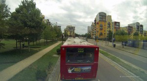 Busfahrt durch Greenwich