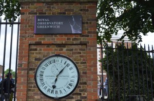 Uhr am Observatorium in Greenwich