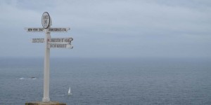 Schild mit Hinweis auf John o Groats