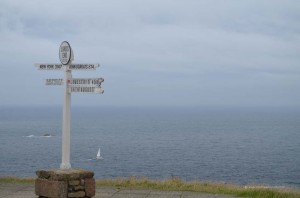 Schild mit Hinweis auf John o Groats