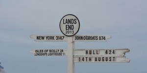 Schild mit Hinweis auf John o Groats