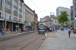 Straßenbahn in Nottingham