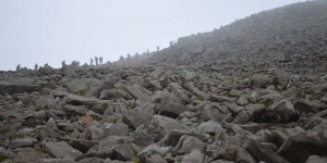 Schotter auf dem Scafell Pike