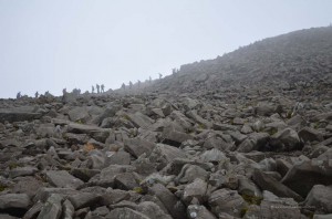 Schotter auf dem Scafell Pike