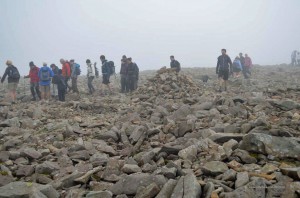 Wanderer auf dem Scafell Pike