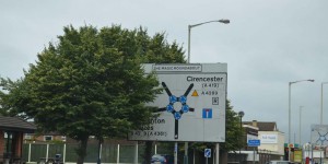 Kreisverkehr in Swindon
