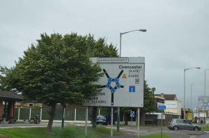 Kreisverkehr in Swindon