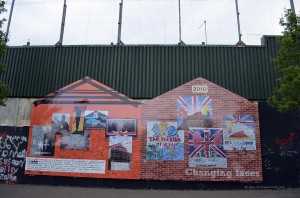 Die Peace Wall teilt Belfast