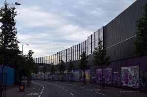 Die Peace Wall teilt Belfast