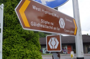 Schild für den West Highland Way