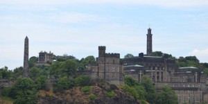 Blick über die schottische Stadt