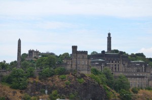 Blick über die schottische Stadt