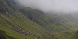 Landschaft am Quiraing auf der Isle of Skye