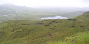 Landschaft am Quiraing auf der Isle of Skye