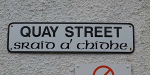 Straßenschild in Portree