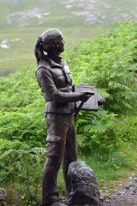 Skulpturen am Knockan Crag