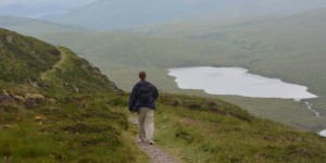 Michael Moll auf dem Wanderweg