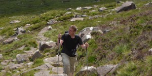 Michael Moll auf dem Wanderweg