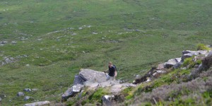 Michael Moll auf dem Wanderweg