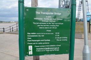 Öffnungszeiten der Schwebefähre