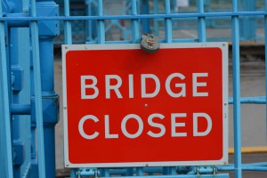 Brücke geschlossen