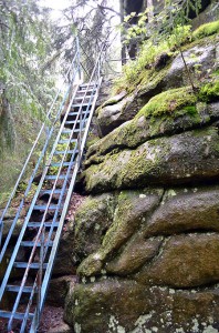 Felsbesteigung im Harz