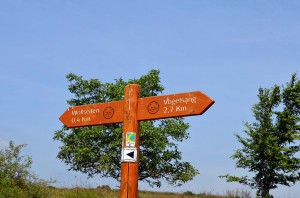 Beschilderung auf der Dreiborner Hochfläche