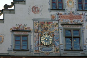 Wandfassade vom Rathaus